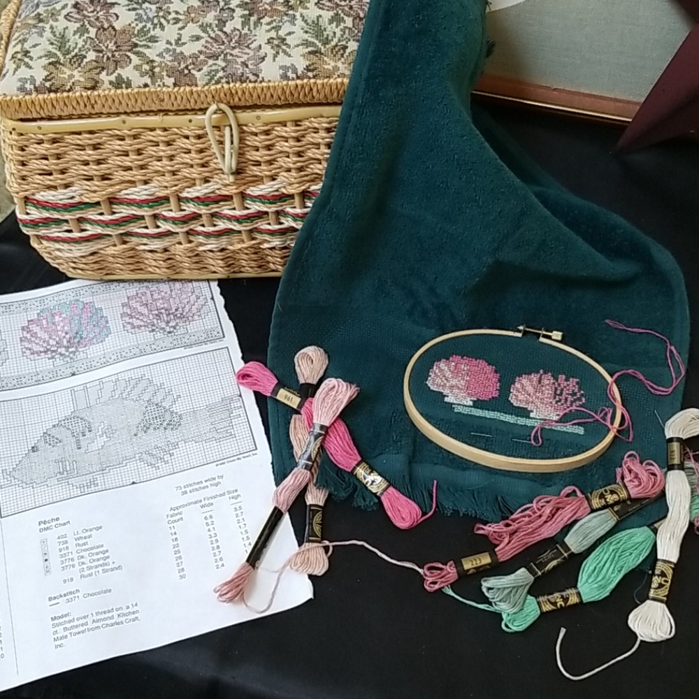 🐚CROSS STITCH EMBROIDERY PROJECT SEASHELLS